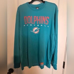 Miami Dophins Ultra Game Men's NFL Game Day Long Sleeve T-Shirt Size M